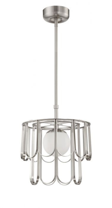Craftmade 54993-BNK One Light Pendant, Brushed Polished Nickel