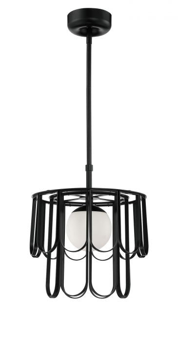 Craftmade 54993-FB One Light Pendant, Flat Black