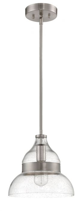 Craftmade P960BNK1 One Light Mini Pendant, Brushed Polished Nickel