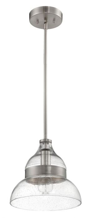 Craftmade P960BNK1 One Light Mini Pendant, Brushed Polished Nickel