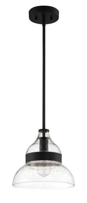 Craftmade P960FB1 One Light Mini Pendant, Flat Black