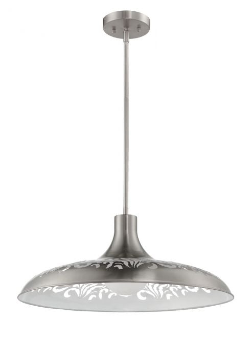 Craftmade P965BNK1 One Light Pendant, Brushed Polished Nickel