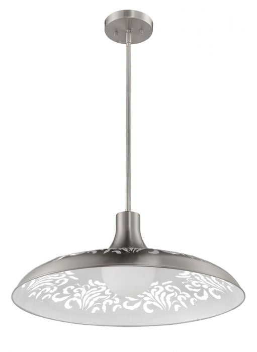 Craftmade P965BNK1 One Light Pendant, Brushed Polished Nickel
