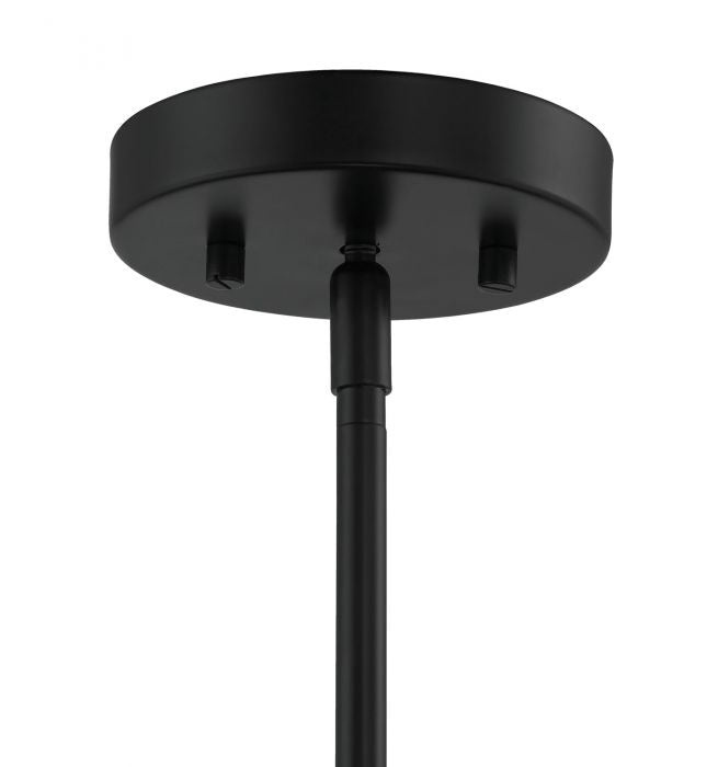 Craftmade P965FB1 One Light Pendant, Flat Black