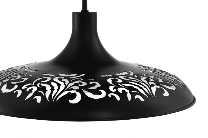 Craftmade P965FB1 One Light Pendant, Flat Black