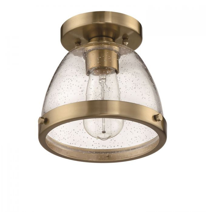 Craftmade X1408-SB One Light Flushmount, Satin Brass
