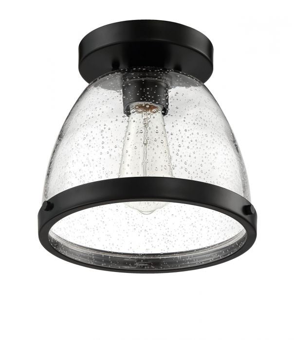 Craftmade X1410-FB One Light Flushmount, Flat Black
