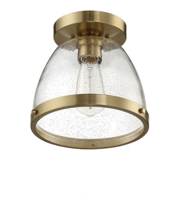 Craftmade X1410-SB One Light Flushmount, Satin Brass