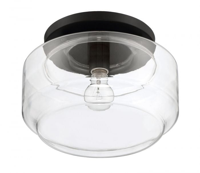 Craftmade X3112-FB One Light Flushmount, Flat Black