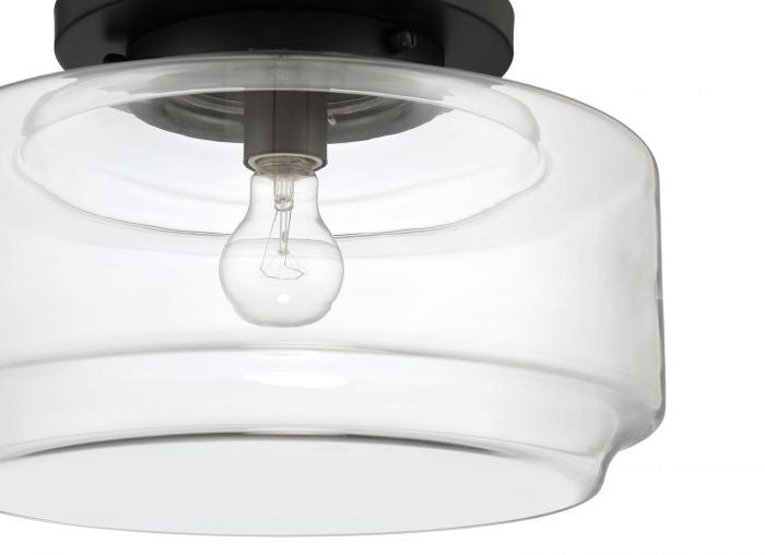 Craftmade X3114-FB One Light Flushmount, Flat Black