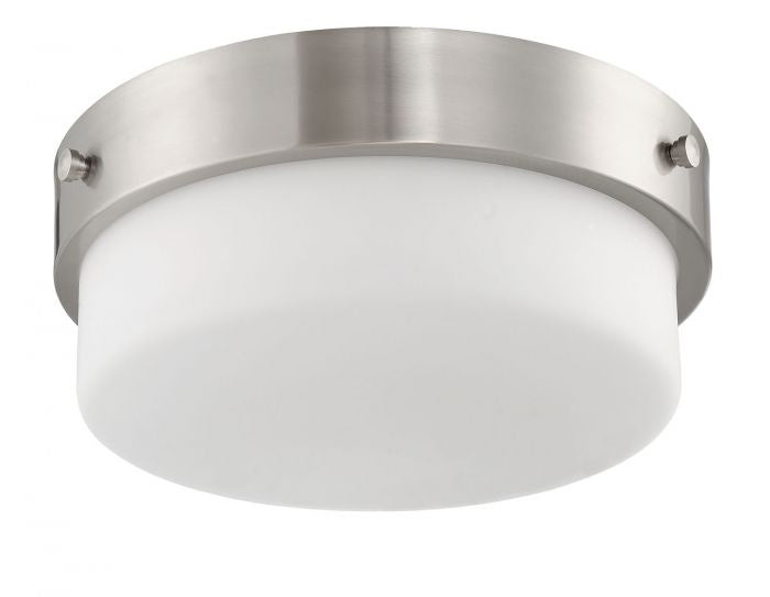 Craftmade X3212-BNK Two Light Flushmount, Brushed Polished Nickel