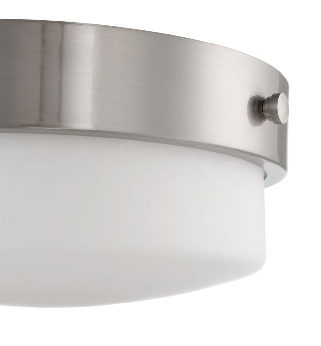 Craftmade X3212-BNK Two Light Flushmount, Brushed Polished Nickel