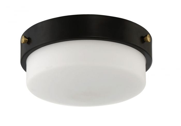 Craftmade X3212-FB Two Light Flushmount, Flat Black