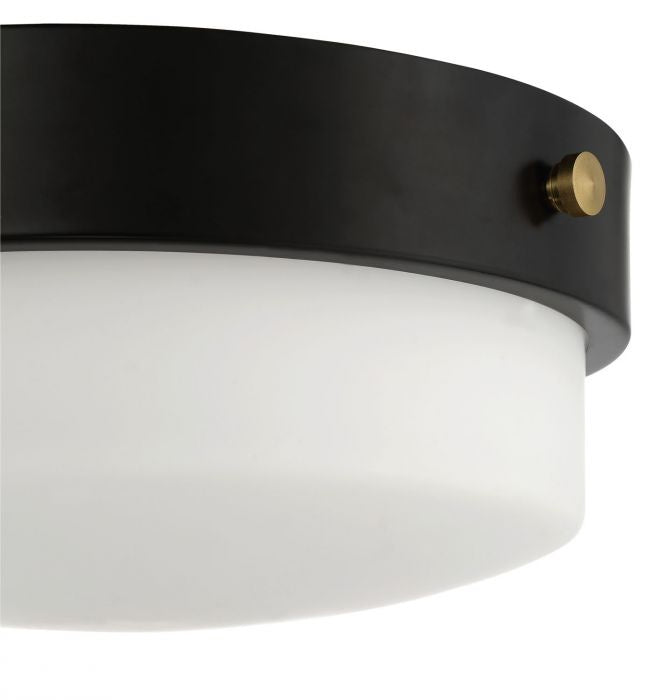 Craftmade X3212-FB Two Light Flushmount, Flat Black