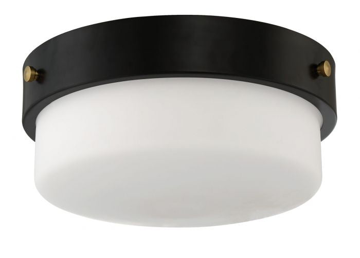 Craftmade X3214-FB Two Light Flushmount, Flat Black