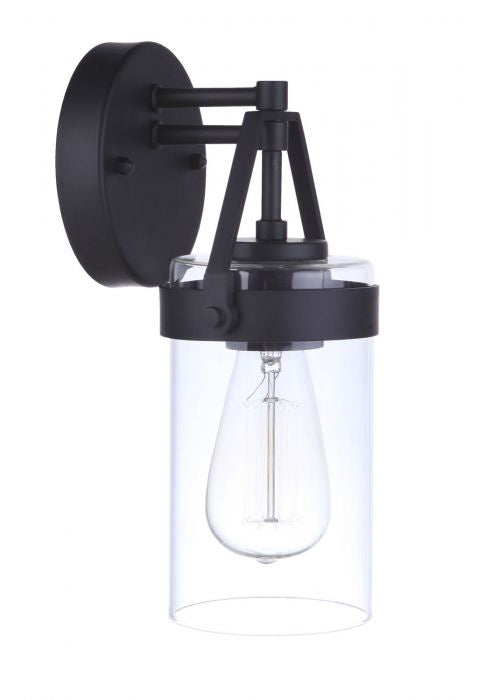 Craftmade ZA3304-MN One Light Outdoor Wall Mount, Midnight