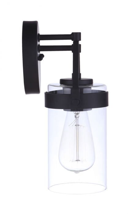 Craftmade ZA3304-MN One Light Outdoor Wall Mount, Midnight