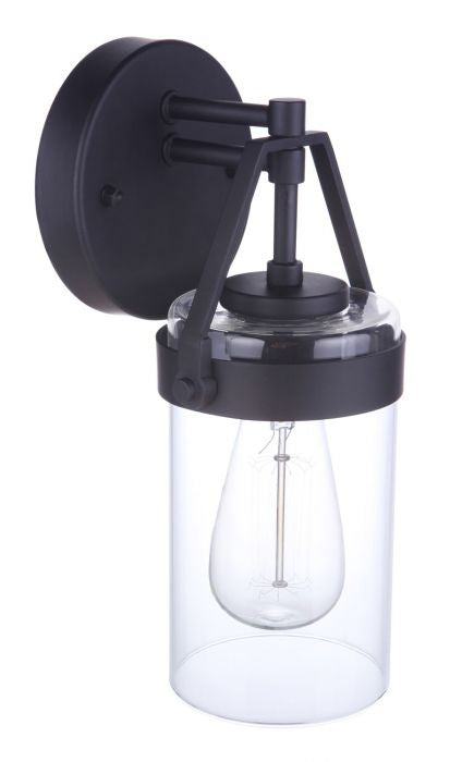 Craftmade ZA3304-MN One Light Outdoor Wall Mount, Midnight