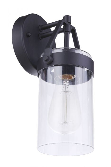 Craftmade ZA3304-MN One Light Outdoor Wall Mount, Midnight