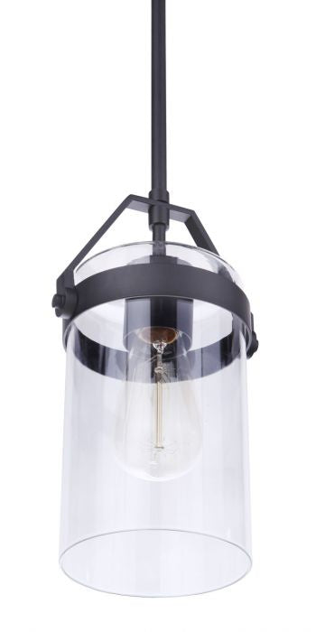 Craftmade ZA3311-MN One Light Outdoor Pendant, Midnight