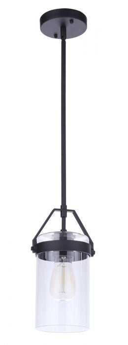 Craftmade ZA3311-MN One Light Outdoor Pendant, Midnight