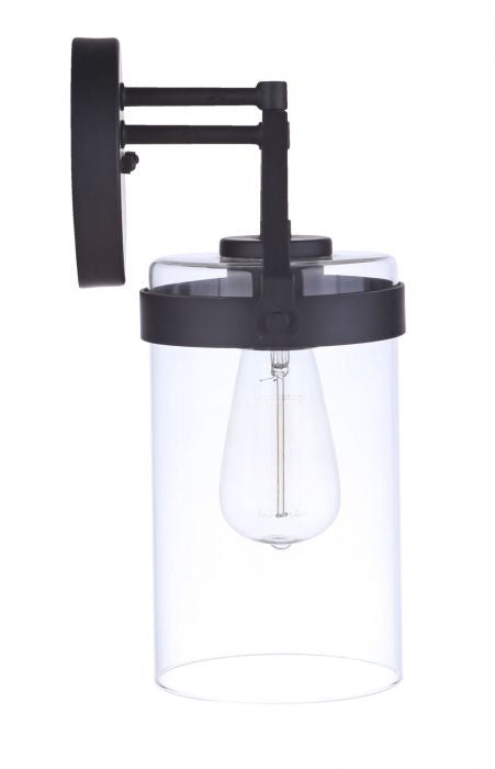 Craftmade ZA3314-MN One Light Outdoor Wall Mount, Midnight