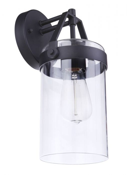 Craftmade ZA3314-MN One Light Outdoor Wall Mount, Midnight