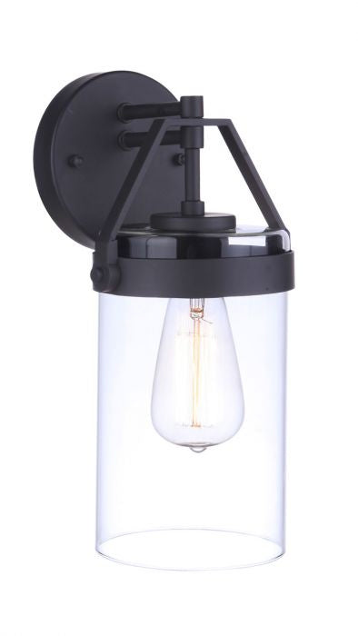 Craftmade ZA3314-MN One Light Outdoor Wall Mount, Midnight