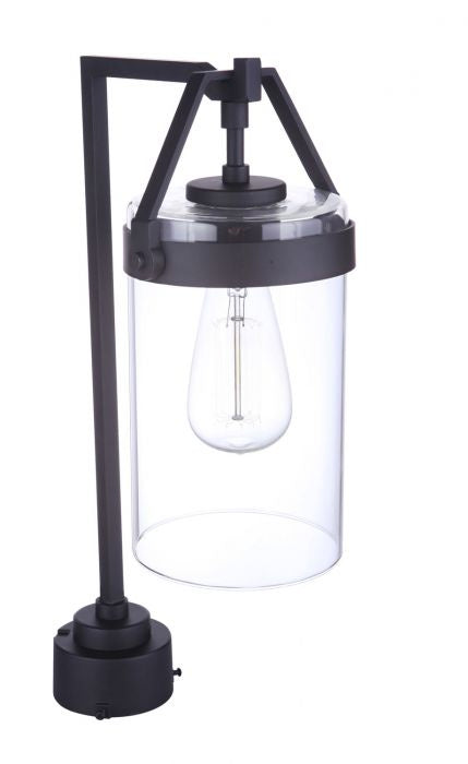 Craftmade ZA3315-MN One Light Outdoor Post Mount, Midnight
