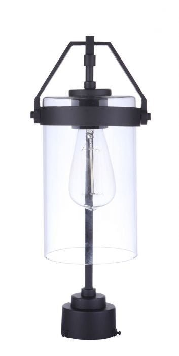 Craftmade ZA3315-MN One Light Outdoor Post Mount, Midnight