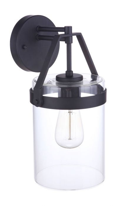 Craftmade ZA3324-MN One Light Outdoor Wall Mount, Midnight