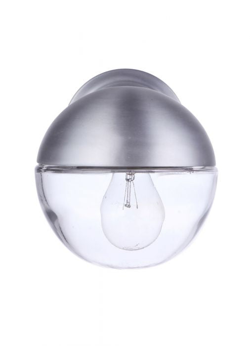 Craftmade ZA3404-SA One Light Outdoor Wall Mount, Satin Aluminum