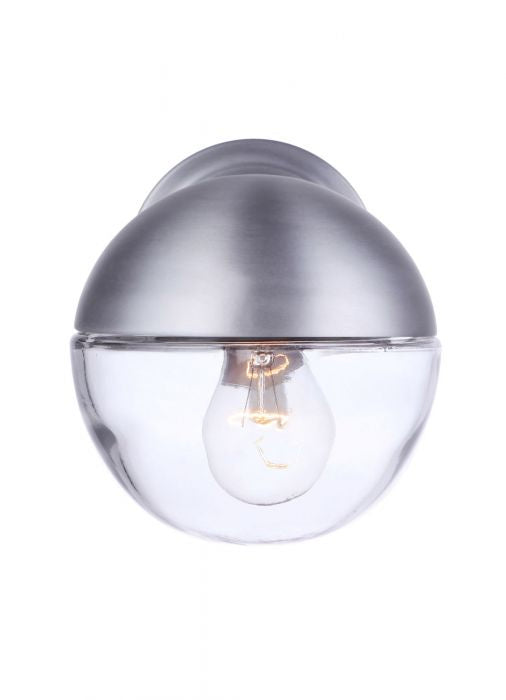 Craftmade ZA3404-SA One Light Outdoor Wall Mount, Satin Aluminum