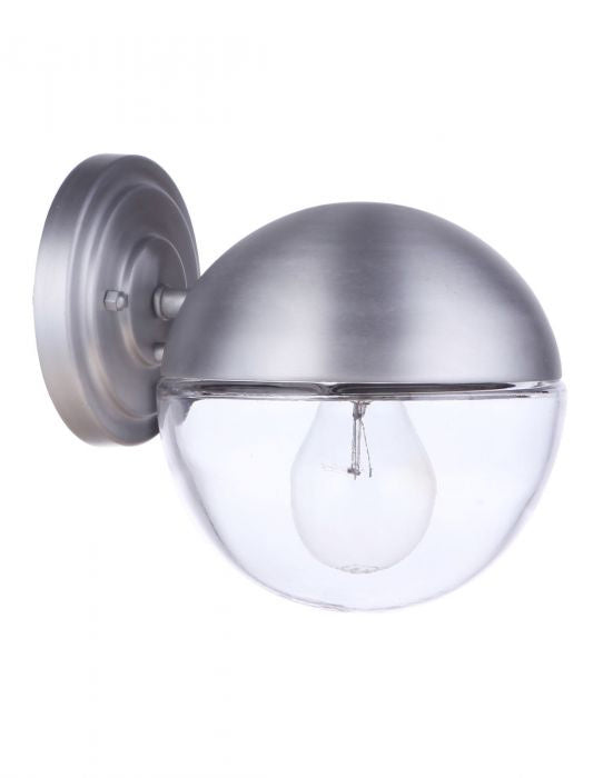 Craftmade ZA3404-SA One Light Outdoor Wall Mount, Satin Aluminum