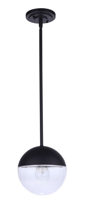 Craftmade ZA3411-MN One Light Outdoor Pendant, Midnight