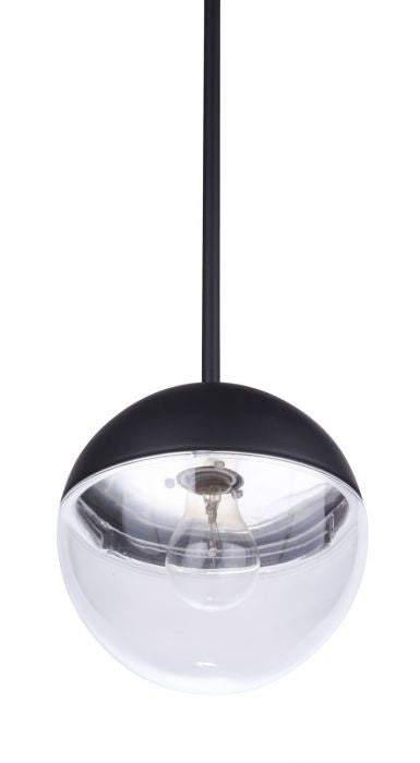 Craftmade ZA3411-MN One Light Outdoor Pendant, Midnight