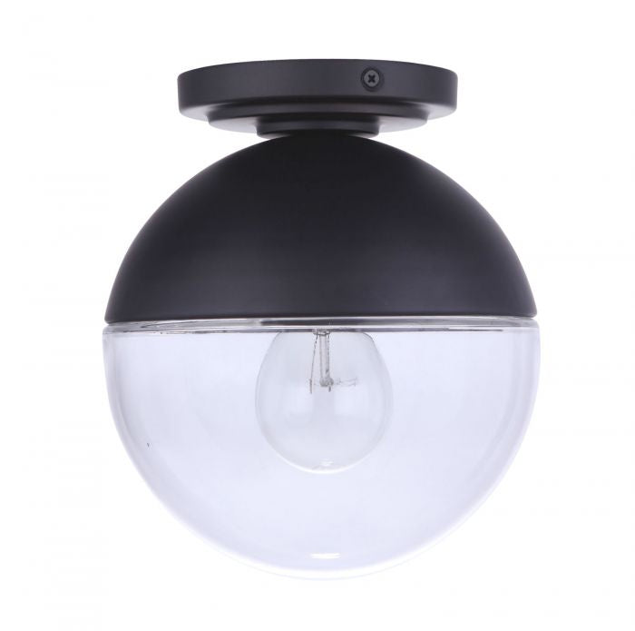 Craftmade ZA3417-MN One Light Outdoor Flush Mount, Midnight