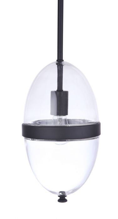 Craftmade ZA3511-MN One Light Outdoor Pendant, Midnight