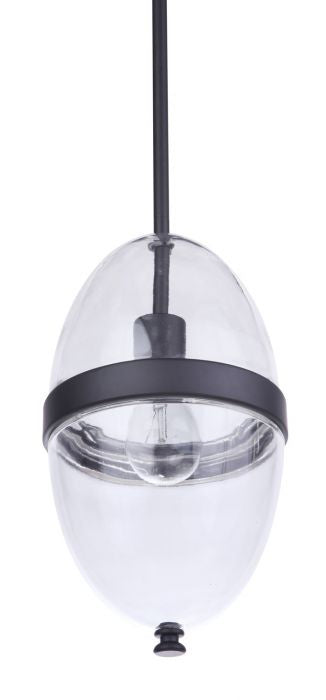Craftmade ZA3511-MN One Light Outdoor Pendant, Midnight