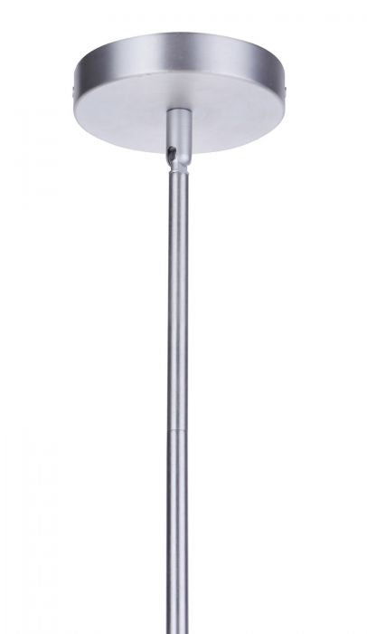 Craftmade ZA3511-SA One Light Outdoor Pendant, Satin Aluminum