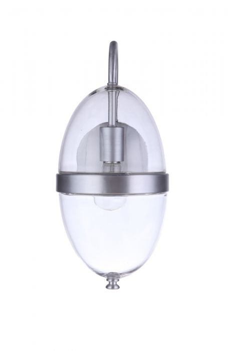 Craftmade ZA3514-SA One Light Outdoor Wall Mount, Satin Aluminum