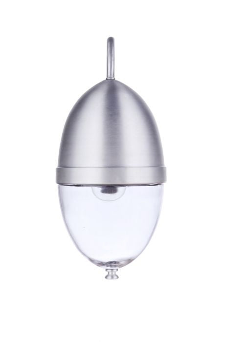 Craftmade ZA3524-SA One Light Outdoor Wall Mount, Satin Aluminum
