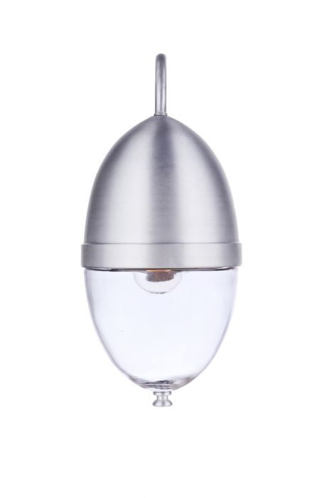 Craftmade ZA3524-SA One Light Outdoor Wall Mount, Satin Aluminum
