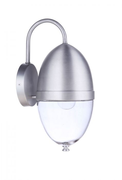 Craftmade ZA3524-SA One Light Outdoor Wall Mount, Satin Aluminum