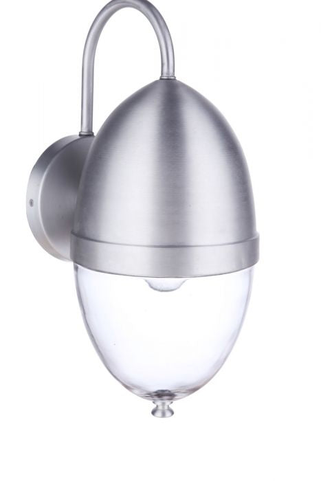 Craftmade ZA3524-SA One Light Outdoor Wall Mount, Satin Aluminum