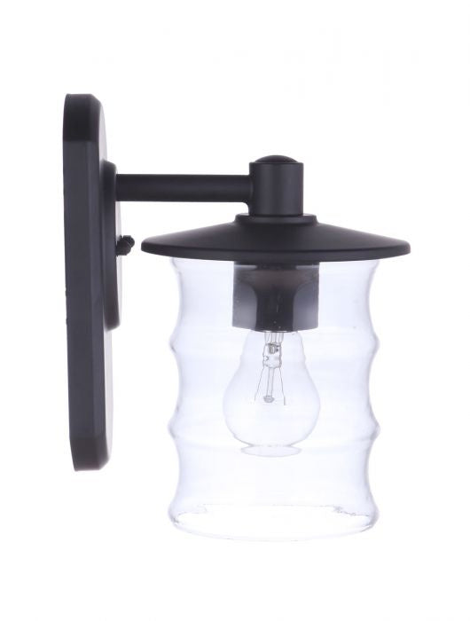 Craftmade ZA3604-MN One Light Outdoor Wall Mount, Midnight