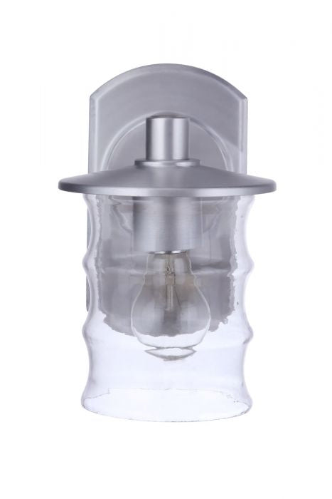 Craftmade ZA3614-SA One Light Outdoor Wall Mount, Satin Aluminum
