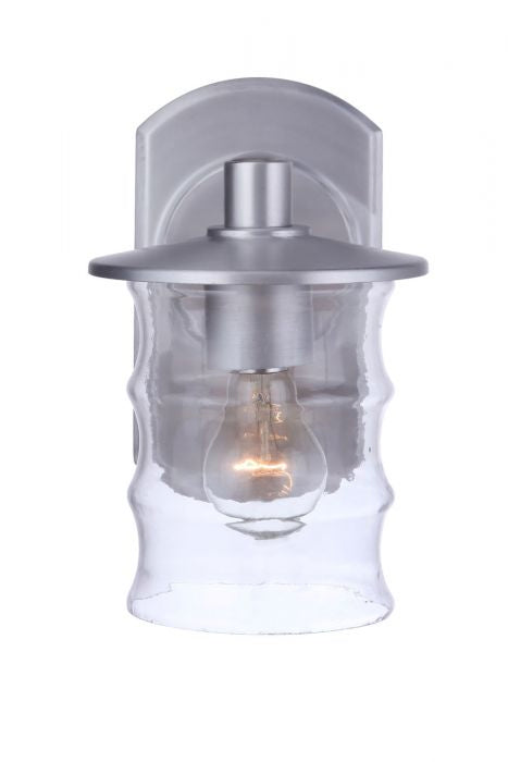 Craftmade ZA3614-SA One Light Outdoor Wall Mount, Satin Aluminum