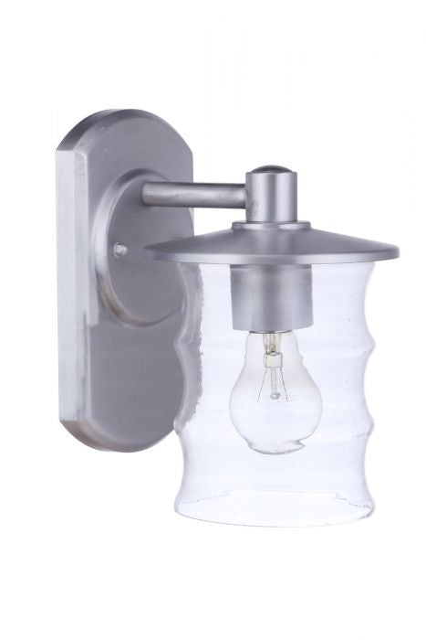 Craftmade ZA3614-SA One Light Outdoor Wall Mount, Satin Aluminum