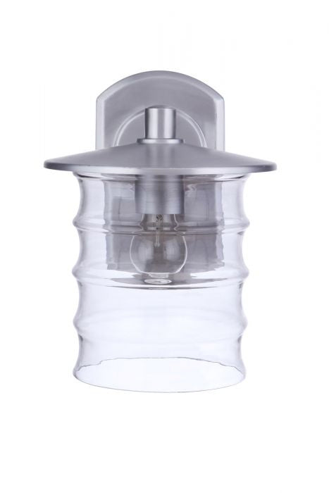 Craftmade ZA3624-SA One Light Outdoor Wall Mount, Satin Aluminum